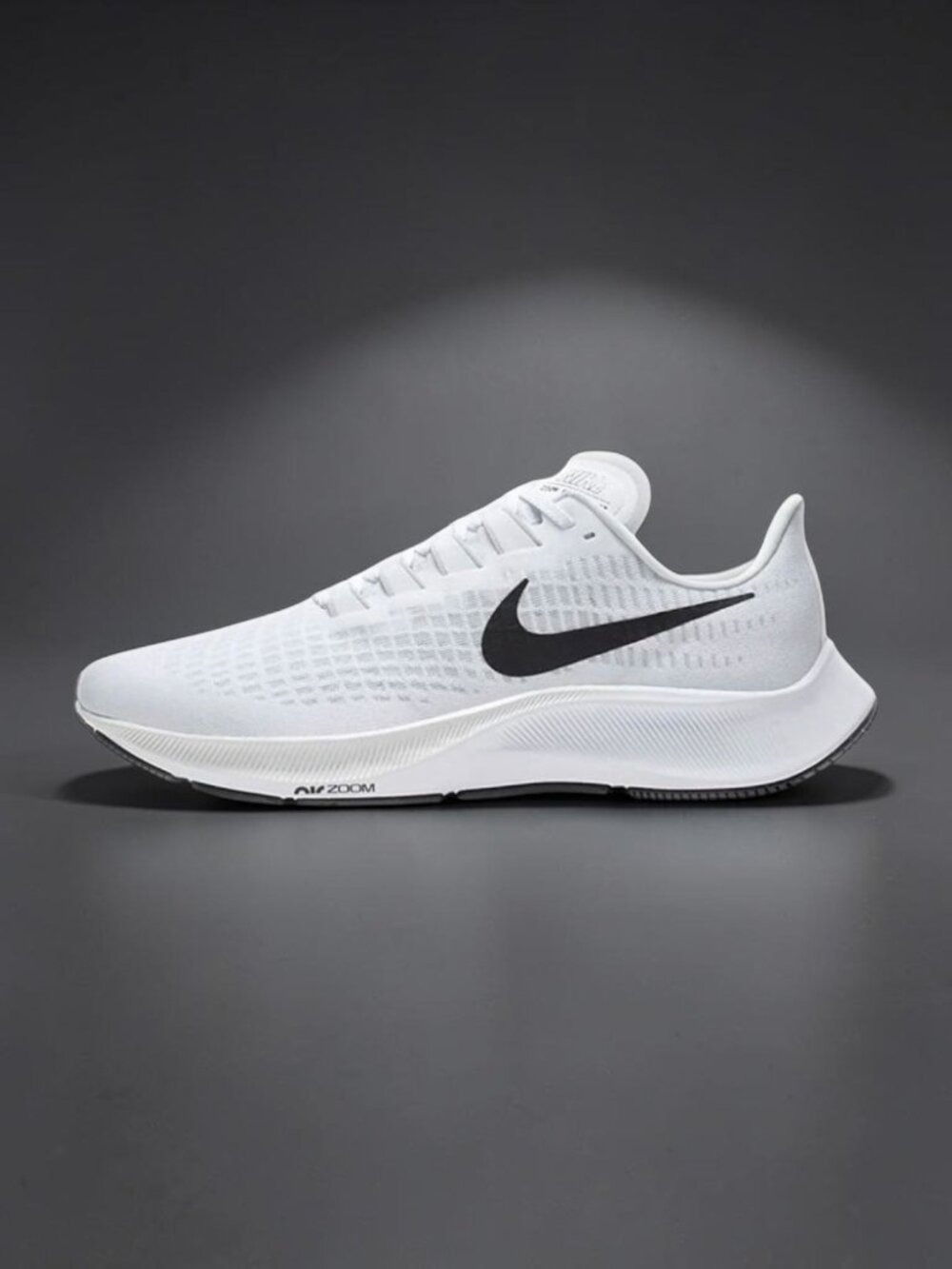 Nike Air Zoom Pegasus 37 Mens Running Shoes Size 12 White/Black BQ9646 100 NEW